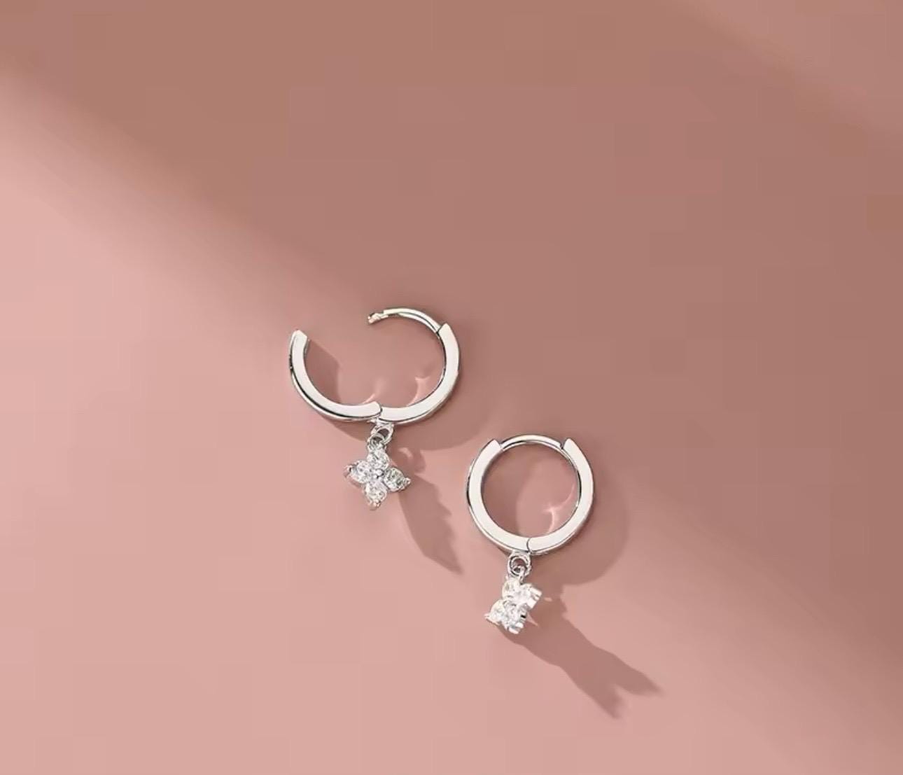 925 Sterling Silber Blatt Ohrringe für Frauen trend igen Ohrring Schmuck verhindern Allergie